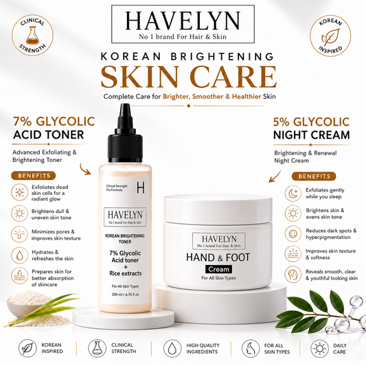 Korean Brightening Bundle (toner+hand foot cream)